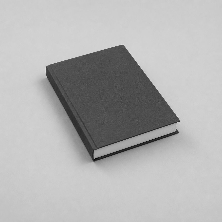 A closed dark hardback